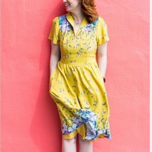 ModCloth Lively Identity Butterfly Dress size small